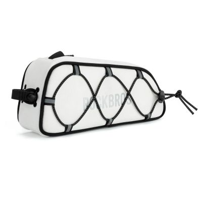 2. Torba na ramę 0,7L Rockbros TL004 ROAD TO SKY wodoodporna – biała