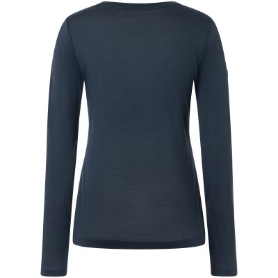 5. Koszulka termoaktywna z długim rękawem damska SUPER.NATURAL W Mountain Girl LS granatowa