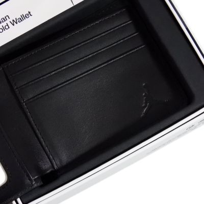 5. Portfel skórzany Air Jordan Jumpman Ingot Bifold Black Czarny - MA0819-023