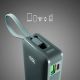 6. Powerbank SBS 10000 mAh 20W z wbudowanym kablem USB-C i wyświetlaczem cyfrowym - szary