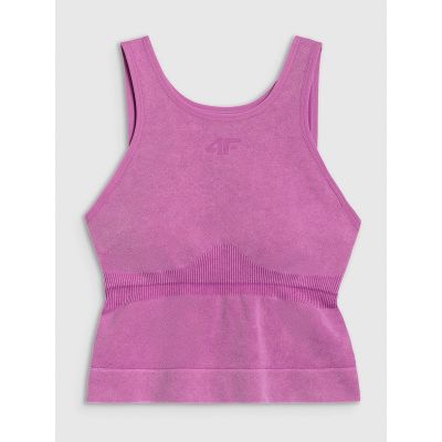 6. Top do jogi i pilatesu slim szybkoschnący damski 4F 4FWAW25TFSLF578-54A