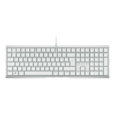 2. Klawiatura CHERRY XTRFY MX 3.1 - Pełny rozmiar - Podświetlenie - USB-C - QWERTZ - Niemiecki - Przełącznik kluczykowy: CHERRY MX2A Brązowy - biały