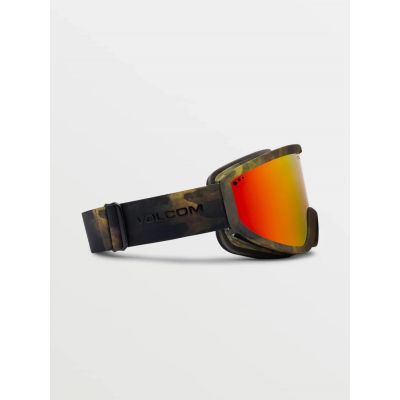 6. Gogle narciarskie damskie/męskie Volcom Footprints snowboardowe zimowe czerwone (VG0622303)