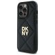 2. Etui DKNY Quilted Stack Logo na iPhone 14 Pro Max - czarne