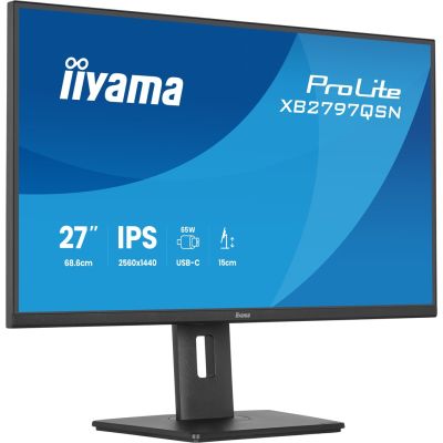 6. iiyama ProLite XB2797QSN-B1 monitor komputerowy 68,6 cm (27") 2560 x 1440 px Quad HD LCD Czarny