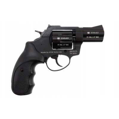 2. Rewolwer hukowy alarmowo sygnałowy ZORAKI R1-K6L BAS lufa 2,5" kal. .22 Long Blank czarny (R1256BMP-BAS)