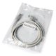 5. Patchcord GEMBIRD PP6U-2M (RJ45 - RJ45 ; 2m; UTP; kat. 6; kolor szary)