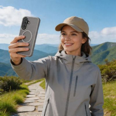 6. Etui Tech-Protect Magmat MagSafe na Samsung Galaxy A57 5G - szare matowe