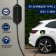 14. Mobilna ładowarka do samochodu elektrycznego EV z regulacją 2w1 Typ2, 3.5kW, 230V, LCD, LED, 5m