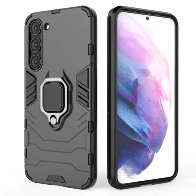 8. Ring Armor etui do Samsung Galaxy S23+ pancerny pokrowiec uchwyt magnetyczny ring czarne