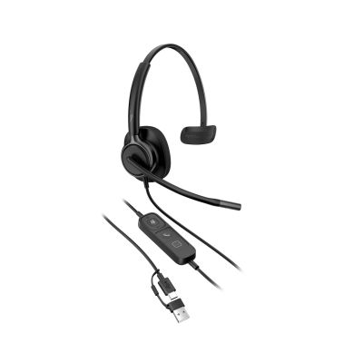 150. Słuchawki przewodowe HP Poly Mission 415 Monaural USB Wired Headset Classic
