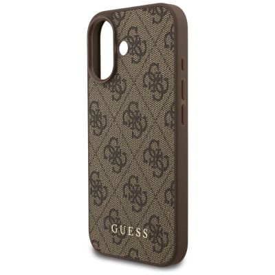 6. Etui Guess 4G Classic na iPhone 17 - brązowe