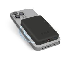 Powerbank beprzewodowy SBS TEBB5000MAG1CK 5000 mAh USB-C, kompatybilny z MagSafe - czarny