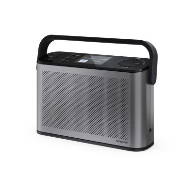 2. Przenośne stereofoniczne radio cyfrowe Sharp OSAKA DR-P540(GY) z portem USB, łącznością Bluetooth, radiem FM i połączeniem bezprzewodowym