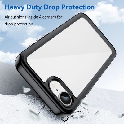 3. Etui Outer Space Case na iPhone 16e / 17e pokrowiec z elastyczną ramką - czarne