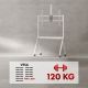 21. MACLEAN STAND / WÓZEK DO TV, PÓŁKA NA KAMERĘ, NA KÓŁKACH, 55-100", MAX. OBCIĄŻENIE 120KG/10KG PÓŁKA, MAX. VESA 900X600 MC-114