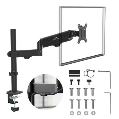 MACLEAN UCHWYT NA MONITOR, SPRĘŻYNA GAZOWA, 17"-32", 2-10KG, CZARNY MC-135