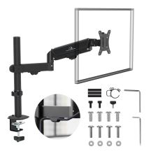 MACLEAN UCHWYT NA MONITOR, SPRĘŻYNA GAZOWA, 17"-32", 2-10KG, CZARNY MC-135