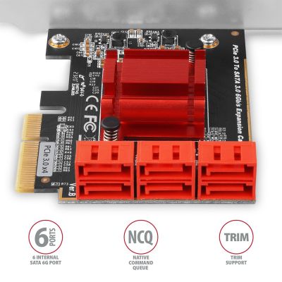 4. AXAGON PCES-SA6 Kontroler PCIe 6x wewn.