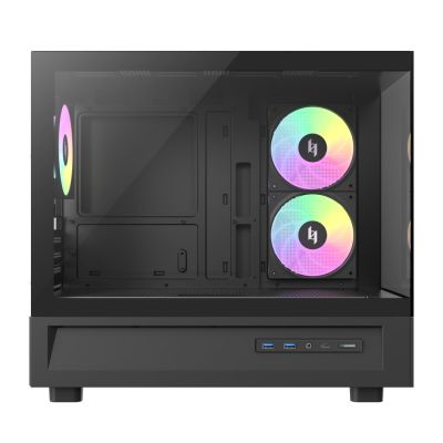 9. GameMax NEX C31 BK zabezpieczenia & uchwyty komputerów Czarny