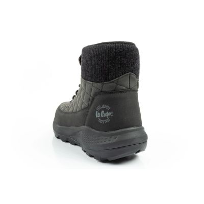 5. Lee Cooper buty sportowe damskie zimowe trekkingowe ocieplane czarne skóra ekologiczna