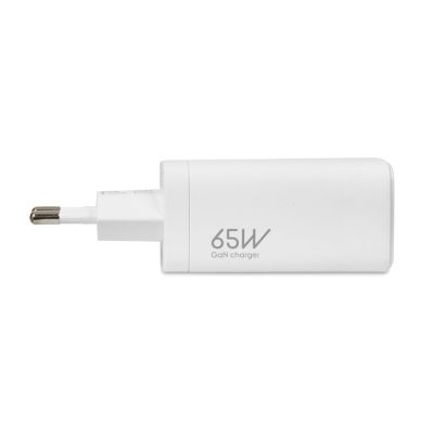 ŁADOWARKA SIECIOWA I-BOX C-65 GAN PD65W KABEL, BIAŁA
