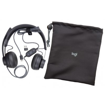 6. Zestaw słuchawkowy Logitech Zone Wired Earbuds USB Teams