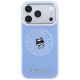 3. Etui Karl Lagerfeld Point & Choupette Sketch MagSafe na iPhone 18 Pro / 17 Pro - niebieskie