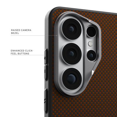 4. UAG Fibr Armr Magnet - etui z wbudowanym modułem magnetycznym do Samsung Galaxy S26 Ultra (orange/charcoal)