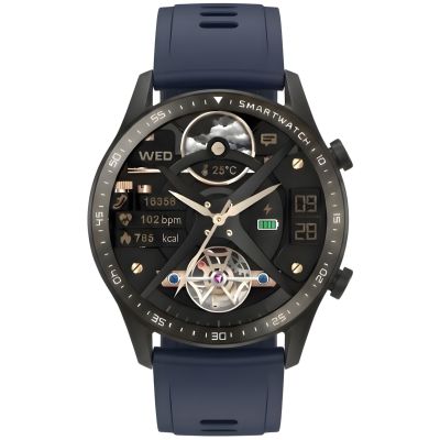 8. Smartwatch Gravity Czarny 2 Paski GT10-5