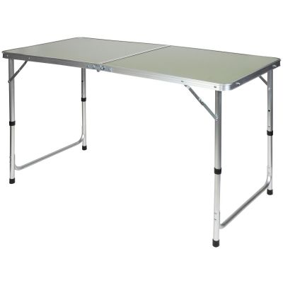 16. STOLIK TURYSTYCZNY SKŁADANY KEMPINGOWY 120X60X70/62/55CM + 4 KRZESŁA ZIELONY