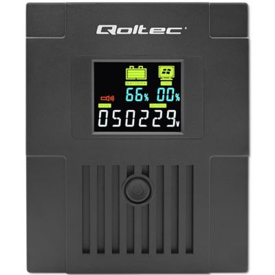 9. QOLTEC ZASILACZ AWARYJNY UPS LINE INTERACTIVE | MONOLITH | 1500VA | 900W | LCD | USB
