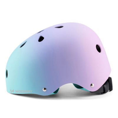 2. Kask rowerowy BMX/hulajnoga Wozinsky 48-52 cm - gradient różowy