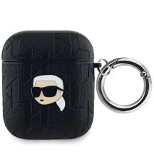 Etui Karl Lagerfeld Monogram Karl Head na AirPods 1 / 2 - czarne