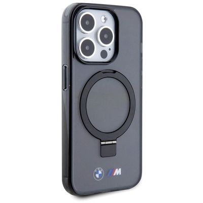 4. Etui BMW Ring Stand M Collection MagSafe na iPhone 15 Pro - czarne
