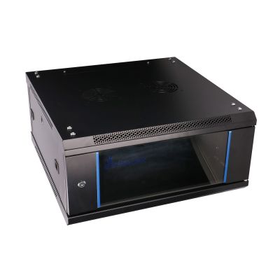 17. Extralink Szafa rack 4U 600x600 Czarna montowana na ścianie