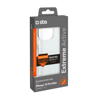 4. Etui SBS D3O do iPhone 15 Pro Max - przezroczyste
