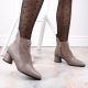 9. Botki na obcasie D&A S.Barski Premium Collection W OLI232B beżowe