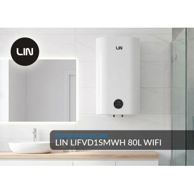 2. Bojler elektryczny LIN LIFVD1SMWH 80L SMART biały WiFi