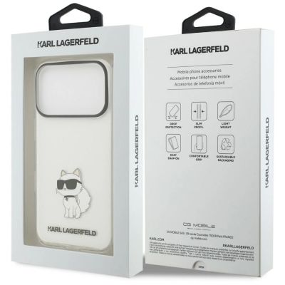 8. Etui Karl Lagerfeld IML NFT Choupette na iPhone 18 Pro / 17 Pro - przezroczyste