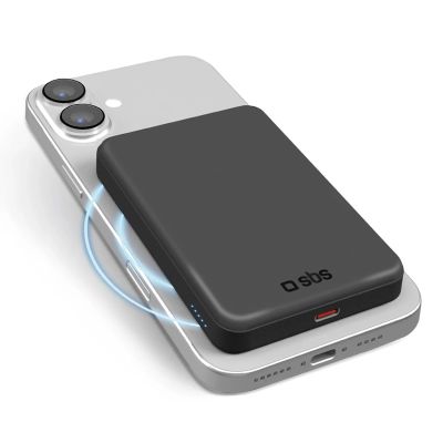 8. Powerbank SBS Mag Power Qi2 5000 mAh kompatybilny z MagSafe - czarny