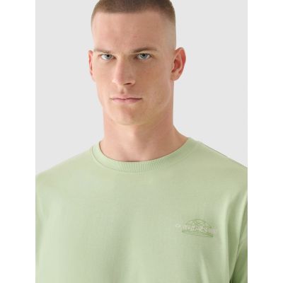 3. Longsleeve oversize z nadrukiem męski 4F 4FRAW24TLONM502-44S