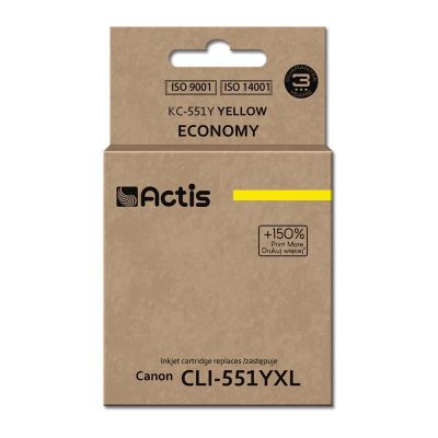 Actis KC-551Y Tusz (zamiennik Canon CLI-551Y; Standard; 12 ml; żółty)