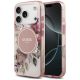 Etui Guess IML Flower & Tonal Circle MagSafe na iPhone 18 Pro Max / 17 Pro Max - różowe
