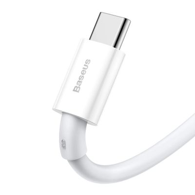 3. Baseus Superior kabel USB - USB Typ C 66 W 6A 2 m Biały (CATYS-A02)