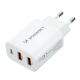 3. Ładowarka sieciowa Wozinsky CWCUCW 30W USB-C / 2 x USB-A - biała