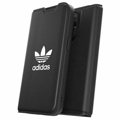 9. Etui Adidas OR Booklet Case BASIC na iPhone 14 Pro - czarno-białe
