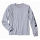 Koszulka z długim rękawem Carhartt Sleeve Logo T-Shirt L/S - heather grey, rozmiar: l