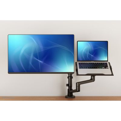 10. Neomounts DS20-425BL2 uchwyt / stojak do monitorów 68,6 cm (27") Biurko Czarny
