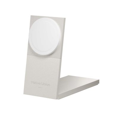 Ładowarka bezprzewodowa Qi2 15W do dwóch urządzeń - Native Union Rise 2-in-1 kompatybilna z MagSafe (sandstone)